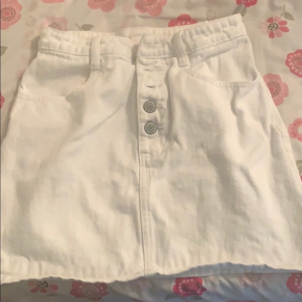 white skirt